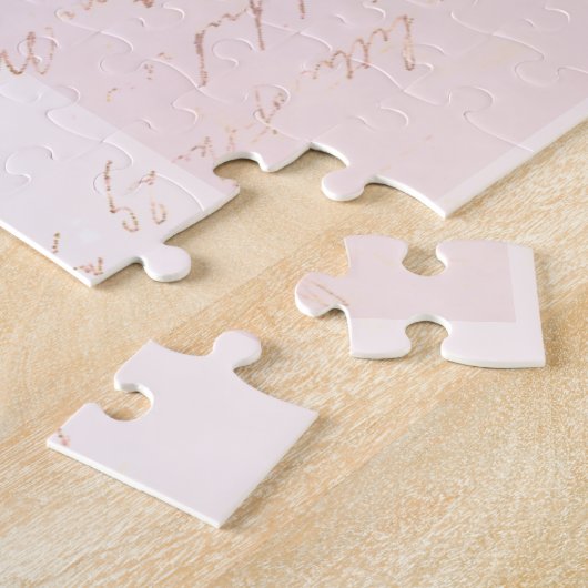 Vintages Hollyhock in Letters Collage Puzzle (Seite)