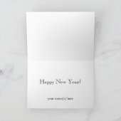 Vintages Hollywood Thema Extravagantes Party mit B Feiertagskarte (Innenseite)