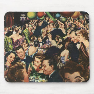 Vintages Hollywood Thema Extravagantes Party mit B Mousepad