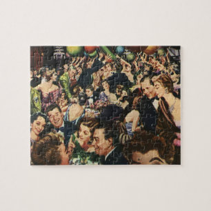 Vintages Hollywood Thema Extravagantes Party mit B Puzzle