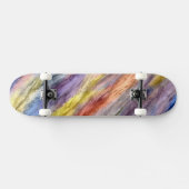 Vintages Holz Abstrakt Art 2 Skateboard (Horizontal)