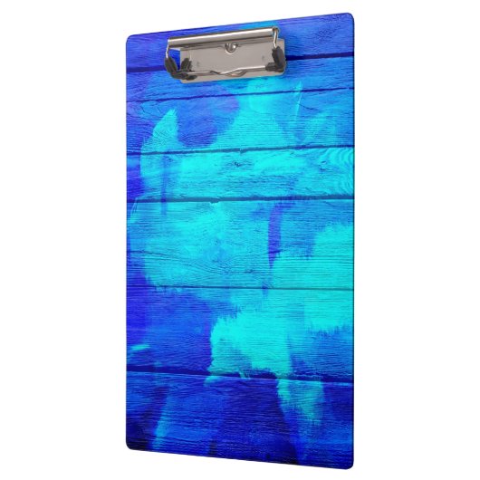 Vintages Holz Abstrakte Malerei #5 Klemmbrett (Links)