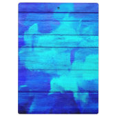 Vintages Holz Abstrakte Malerei #5 Klemmbrett (Rückseite)