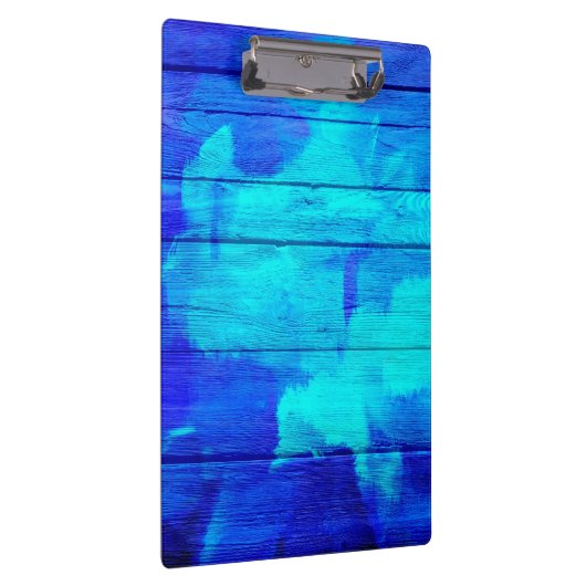 Vintages Holz Abstrakte Malerei #5 Klemmbrett (Rechts)