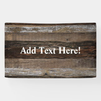 Vintages Holz aus Holz Banner