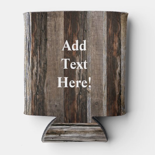 Vintages Holz aus Holz Dosenkühler (Vorderseite)