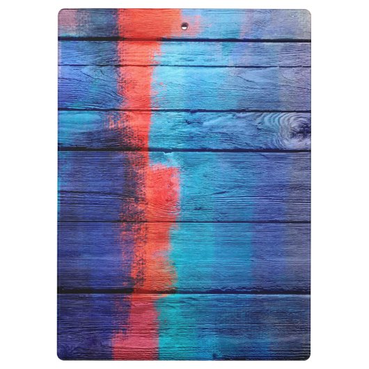 Vintages Holz Klemmbrett (Rückseite)