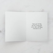 Vintages Holzboot Geburtstag Karte (Innenseite)