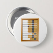 Vintages hölzernes Abacus-Klassikwerkzeug Button (Vorne & Hinten)