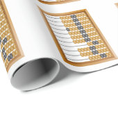 Vintages hölzernes Abacus-Klassikwerkzeug Geschenkpapier (Rolleneckpunkt)