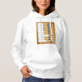 Vintages hölzernes Abacus-Klassikwerkzeug Hoodie (Vorderseite)