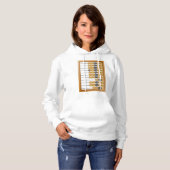 Vintages hölzernes Abacus-Klassikwerkzeug Hoodie (Vorne ganz)