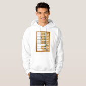 Vintages hölzernes Abacus-Klassikwerkzeug Hoodie (Vorne ganz)