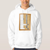 Vintages hölzernes Abacus-Klassikwerkzeug Hoodie (Vorderseite)