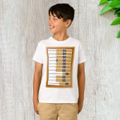 Vintages hölzernes Abacus-Klassikwerkzeug T-Shirt