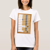 Vintages hölzernes Abacus-Klassikwerkzeug T-Shirt (Vorderseite)