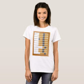 Vintages hölzernes Abacus-Klassikwerkzeug T-Shirt (Vorne ganz)