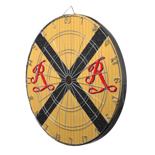 Vintages hölzernes Eisenbahn-Überfahrt-Zeichen Dartscheibe (Vorderseite rechts)