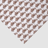 Vintages hölzernes LKW-Weihnachtsbaum-Muster Seidenpapier (Ausschnitt)