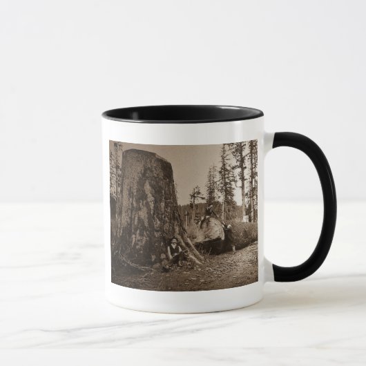 Vintages Holzfäller-magische Laternen-Dia 1903 Tasse (Rechts)