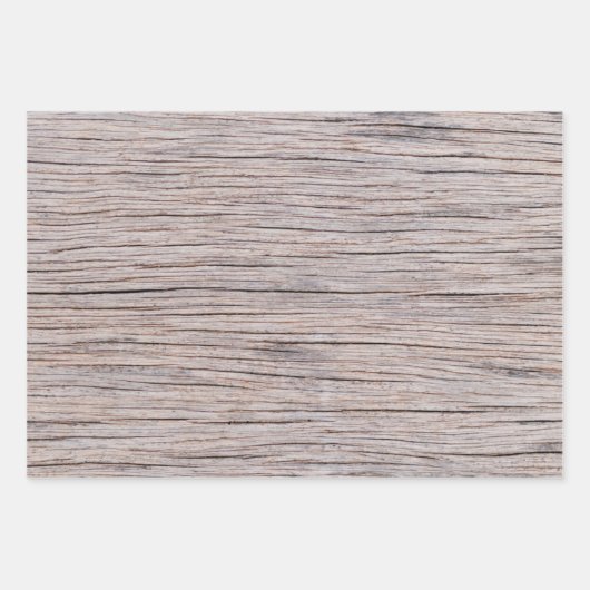 Vintages Holzkörnchen Geschenkpapier Set (Vorderseite 2)