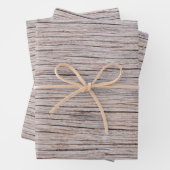 Vintages Holzkörnchen Geschenkpapier Set (Beispiel)