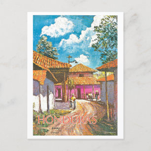 Vintages Honduras Travel Poster Postkarte