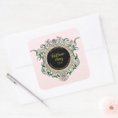 Vintages Honigetikett für die Wildblume Quadratischer Aufkleber (Umschlag)