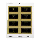 Vintages Honigglas aus rustikalem Gold (Vorne)