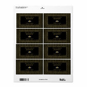 Vintages Honigglas aus rustikalem Gold (Vorne)