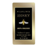 Vintages Honigglas aus rustikalem Gold (Vorne)