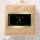 Vintages Honigglas aus rustikalem Gold (Insitu)