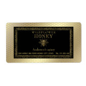 Vintages Honigglas aus rustikalem Gold (Vorne)