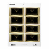 Vintages Honigglas aus rustikalem Gold (Vorne)