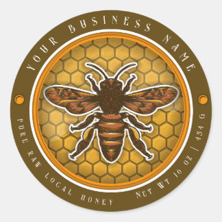 Vintages Honiglabel Runder Aufkleber
