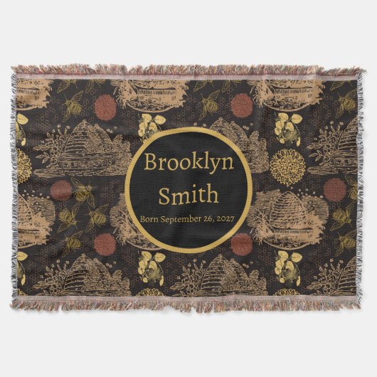 Vintages Honigwabenkraut-Kinderzimmer Decke (Vorderseite)