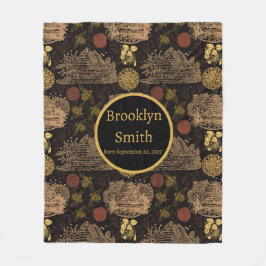 Vintages Honigwabenkraut-Kinderzimmer Fleecedecke