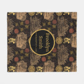 Vintages Honigwabenkraut-Kinderzimmer Fleecedecke (Vorderseite (Horizontal))