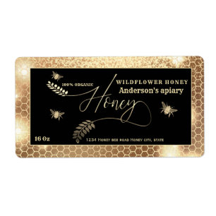 Vintages Honigweinschild