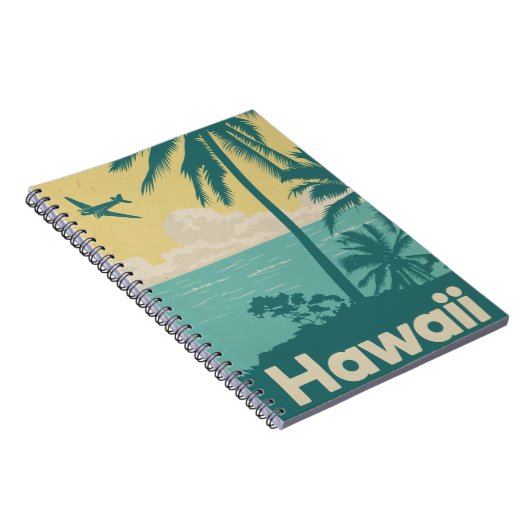 Vintages Honolulu Aviation Notebook Notizblock (Rechte Seite)