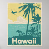 Vintages Honolulu Aviation Travel Poster (Vorne)
