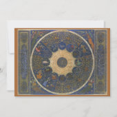 Vintages Horoskop, antik-islamischer Zodiak (Vorderseite)