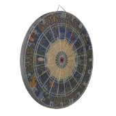 Vintages Horoskop, antik-islamischer Zodiak Dartscheibe (Vorderseite Links)