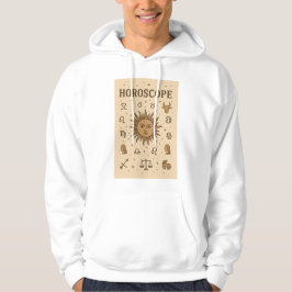 Vintages Horoskop Zodiac Sun Astrologie Illustrati Hoodie