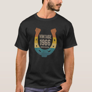 Vintages Horseshoe 1966 56 Jahre alt Geburtstag T-Shirt