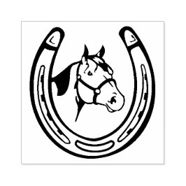 Vintages Horseshoe Gummistempel
