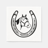 Vintages Horseshoe Serviette (Vorderseite)