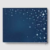 Vintages Hot Air Ballon Night Wedding Gästebuch (Rückseite)