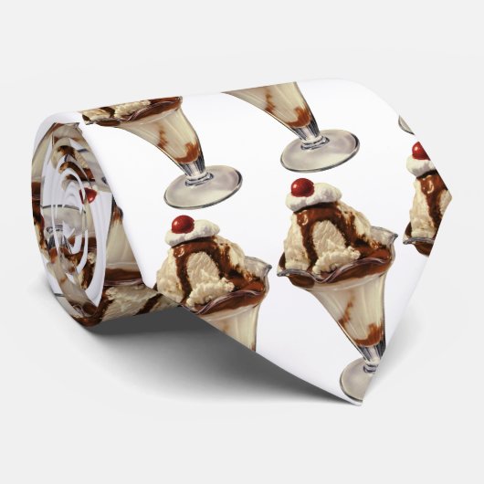 Vintages Hot Fudge Ice Krawatte (Gerollt)