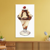Vintages Hot Fudge Ice Leinwanddruck (Insitu (Wohnzimmer))